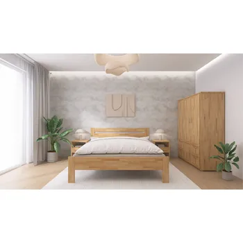 Postel HP-Nábytek Dvoulůžko Tina BUK ROZMĚR: 180 x 200 cm