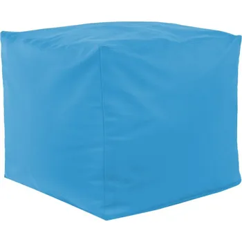 Taburet Taburetka světle modrá ekokůže