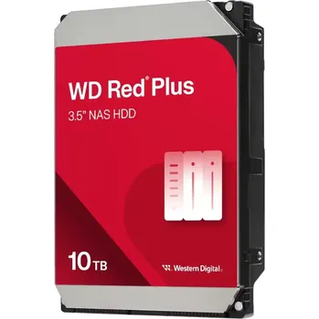 Interní pevný disk WD Red Plus 10TB Pevný disk, interní, 10TB, SATA III, 3,5'', 7200rpm, 512MB WD100EFGX