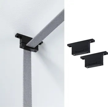 Bodové svítidlo PAULMANN ULine příslušenství přímý držák pásu 2ks sada černá - PAULMANN P 94622