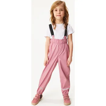 unuo Dětské nepromokavé kalhoty bez zateplení, Starorůžová Velikost: 122/128
