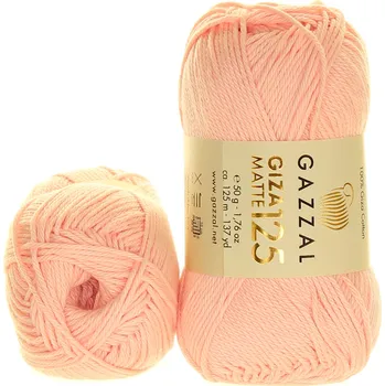 Příze Gazzal Giza Matte 125 5591 pastelově růžová