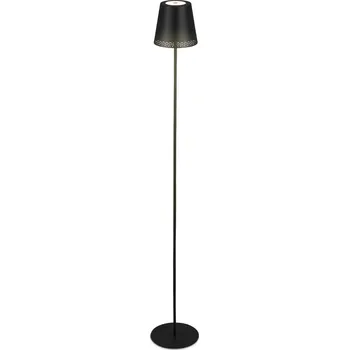 Stojací lampa BRILONER LED nabíjecí stojací svítidlo 130 cm 3,5 W 400lm černá - BRILO BRILO 1438015