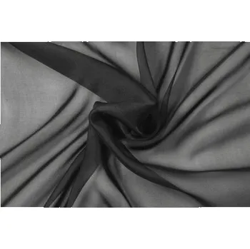 Hedvábný žoržet, černý, sartor.cz