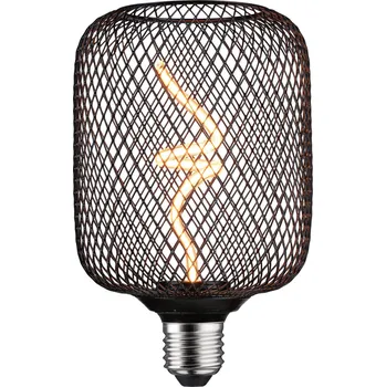 Osvětlení PAULMANN Kovic Glow Standard 230V LED žárovka Zyl E27 4W 1800K stmívatelné černá - PAULMANN P 29262