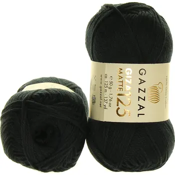 Příze Gazzal Giza Matte 125 5557 černá