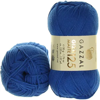 Příze Gazzal Giza Matte 125 5578 modrá