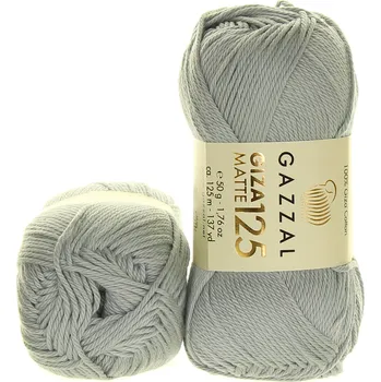 Příze Gazzal Giza Matte 125 5554 šedá