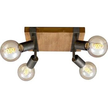 Svítidlo BRILONER Bodové svítidlo 28 cm 4x E27 25W šedá - BRILO BRILO 2900-041