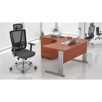 Zahradní sestava NABYTEK-DESIGNOVY.CZ ZEP 1.8 03 - Sestava kancelářského nábytku Komfort 1.8, calvados