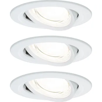 Bodové svítidlo PAULMANN LED vestavné svítidlo Nova Coin 3ks sada kruhové 84mm 50° 3x2,8W 230V 4000K bílá mat - PAULMANN P 92455