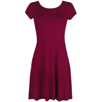 Dámské šaty Krátké šaty z Black Premium by EMP - Červené šaty s otvorem na zádech a ozdobným šněrováním - Ženy - červená