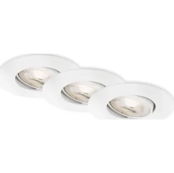Bodové svítidlo BRILONER LED vestavné svítidlo 4,4 cm 3x 4,9 W 480lm bílé - BRILONER BRI 7602036