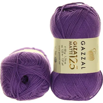 Příze Gazzal Giza Matte 125 5568 fialová