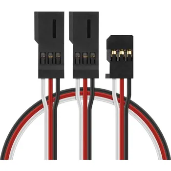 RC vybavení Hitec 4701 J "Y"-kabel Futaba plochý silný krátký 150mm (PVC)
