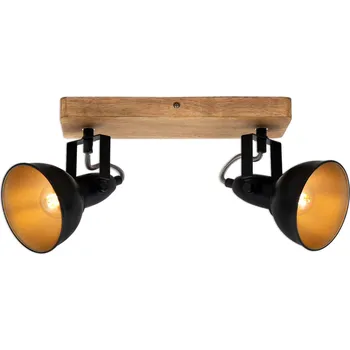 BRILONER Bodové svítidlo 28 cm 2x E14 25W černá - BRILONER BRI 2901-025
