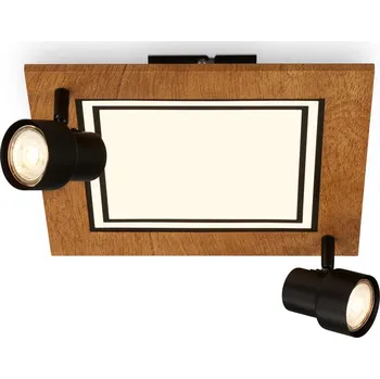 BRILONER Stropní svítidlo, 29,5 cm, 2x GU10, max. 9W, černá - BRILO BRILO 3762025