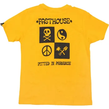 Chlapecké tričko Fasthouse Youth Gold Mine Tee Vintage Gold dětské tričko Velikost: YL