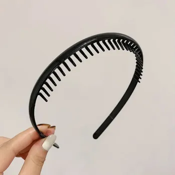 Čelenka Lesklá černá pánská čelenka do vlasů | doplněk do vlasů - 11