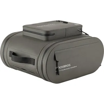 brašna na kolo ROCKBROS Vodotěsná cyklistická brašna Rockbros na nosič, 14l 15 LITRŮ ŠEDÁ