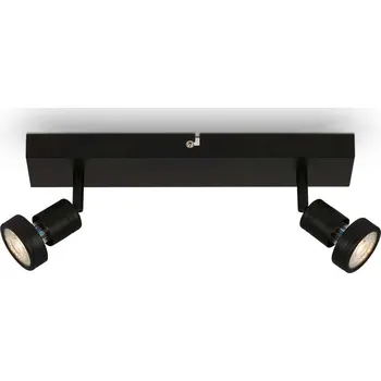 BRILONER Bodové svítidlo 32 cm 2xGU10 4,9W 460lm černá - BRILONER BRI 2926-025