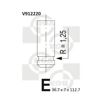 Ventil motoru Sací ventil BGA V912220