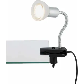 Lampička BRILONER Flexibilní svítidlo se svorkou 34 cm 1xGU10 3W 250lm titan-bílé - BRILONER BRI 2989-016P