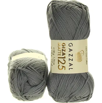 Příze Gazzal Giza Matte 125 5555 tmavě šedá