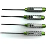 XCEED Šroubováky - křížové - ALU verze SADA: 3.5 4.0 5.0 & 5.8x120mm, 4 ks. (HSS typ)