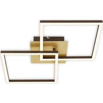 BRILONER LED stropní svítidlo, 62 cm, 11 W, 1200 lm, zlatá-hnědá - BRILO BRILO 3210-017