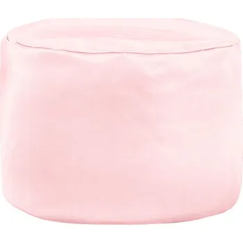 Taburet Taburetka Cilindro metalická růžová ekokůže