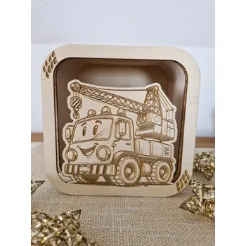 Pokladnička Pokladnička Auto s jeřábem