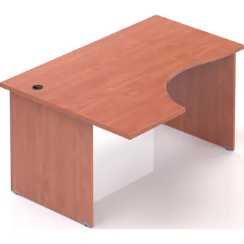 Psací stůl NABYTEK-DESIGNOVY.CZ BKA19 03 - Kancelářský rohový stůl levý Komfort, dřevěná podnož, 140x70/100x76 cm