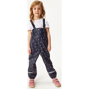 Chlapecké kalhoty unuo Dětské nepromokavé kalhoty s fleecem, Květiny Velikost: 110/116