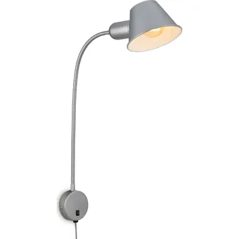 Nástěnné svítidlo BRILONER Noční lampička 55 cm 1x E27 10W chrom - BRILONER BRI 2089-014