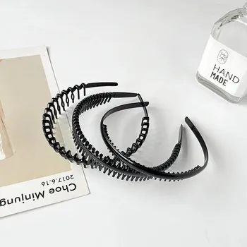 Čelenka Lesklá černá pánská čelenka do vlasů | doplněk do vlasů - 13 3ks