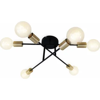 Svítidlo BRILONER Stropní svítidlo, pr. 55,5 cm, max. 60 W, černá-zlatá - BRILONER BRI 3868-065