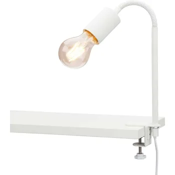 Lampička BRILONER Svítidlo se svorkou pr. 1x E27 10W bílé - BRILONER BRI 2600-016