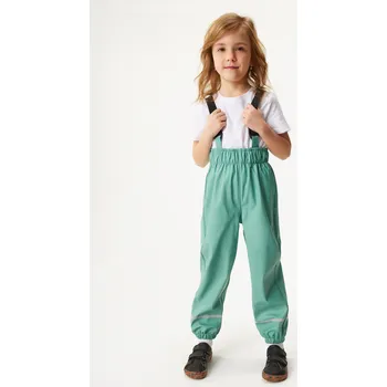 Chlapecké kalhoty unuo Dětské nepromokavé kalhoty bez zateplení, Zelená Velikost: 140/146