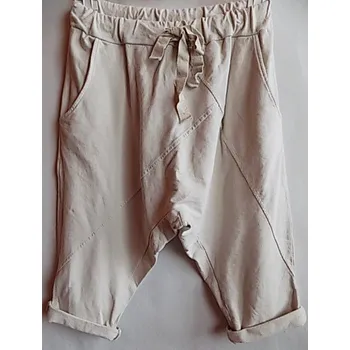 Dámské džíny Tepláky harémky béžové New Collection