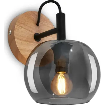 Nástěnné svítidlo BRILONER Nástěnné svítidlo, 21 cm, 1x E14, max. 10W, barva dřeva - BRILONER BRI 2143014