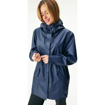 unuo Dámský nepromokavý kabát bez zateplení, Tm. Modročerná Velikost: XXL/3XL