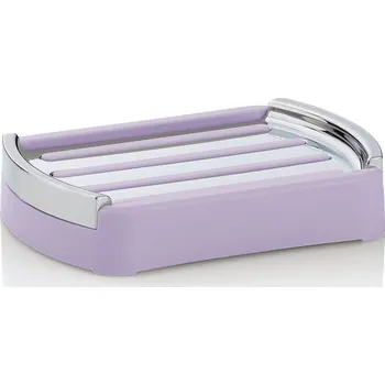 Mýdlenka KELA Miska na mýdlo Marta plast, fialová 12,5x9x2,5 cm KL-24544