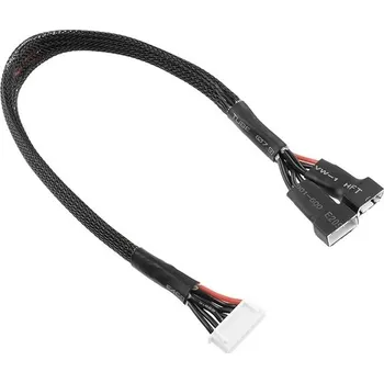 RC vybavení TEAM CORALLY Balanční prodlužovák - 2x3S XH konekt. - nabíj. 6S XH zástrčka - silik. kabel 22AWG - 30cm