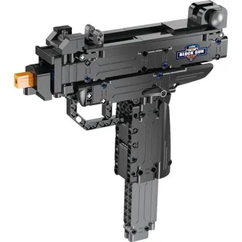 RC model ostatní DOUBLE E CADA CaDA stavebnice samonabíjecí pistole Micro UZI, 359 dílků, střílí plastové tyčinky.