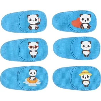 Karnevalová maska 6 ks klapka na oko pro děti s tupozrakostí | oční klapka, dětská maska - As Pic Show-200003699