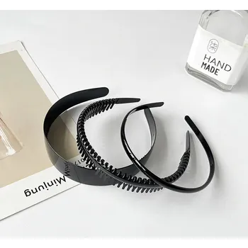 Čelenka Lesklá černá pánská čelenka do vlasů | doplněk do vlasů - 24 3ks