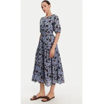 Dámské šaty Pepe Jeans Letní šaty Eva PL953695 Světle modrá Regular Fit XS