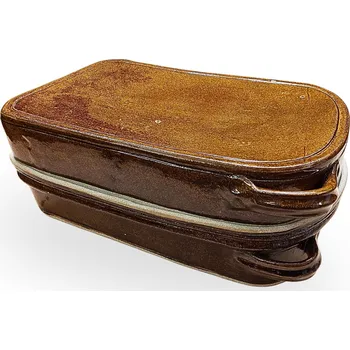 pekáč Husák obrovský 2. jakost - kameninový pekáč na husu (ruční výroba) 46x28.5x18 cm