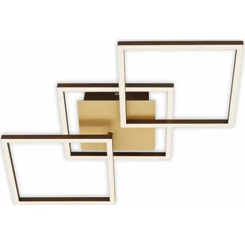 Svítidlo BRILONER LED stropní svítidlo, 76,3 cm, 30 W, 1300 lm, zlatá - BRILO BRILO 3217-017